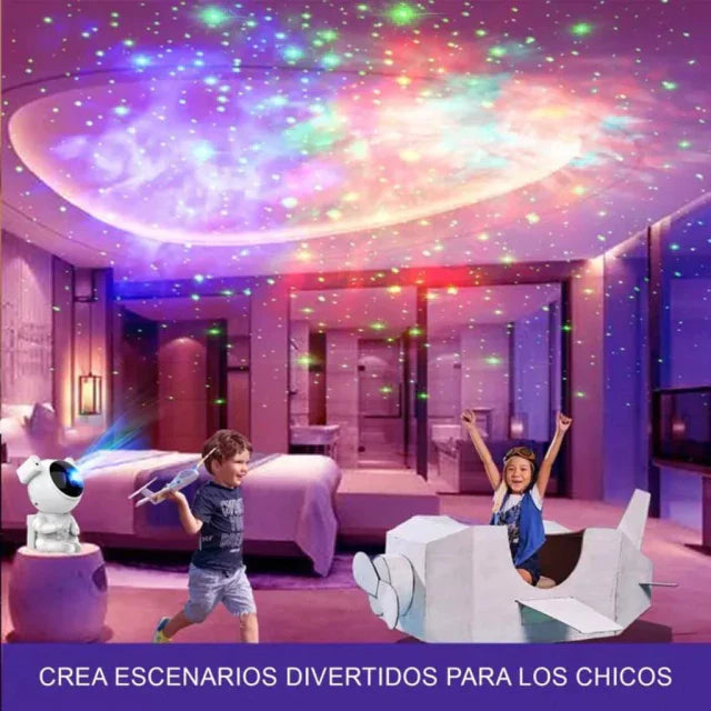 PROYECTOR DE ASTRONAUTA CON BOCINA BLUETOOTH ✨